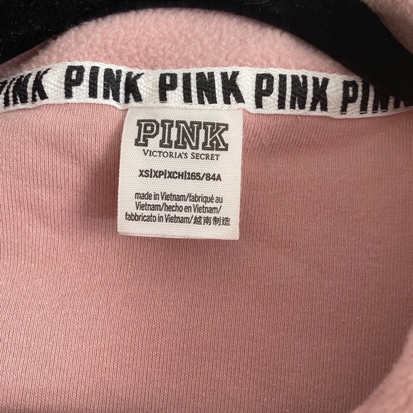 VS Pink Sherpa Fleece Half Zip - Picture 3 of 3